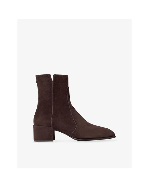 Jimmy Choo Brown Eliot 45 Suede Ankle Boots