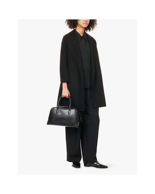 Max Mara Black Messi Belted Wool Coat