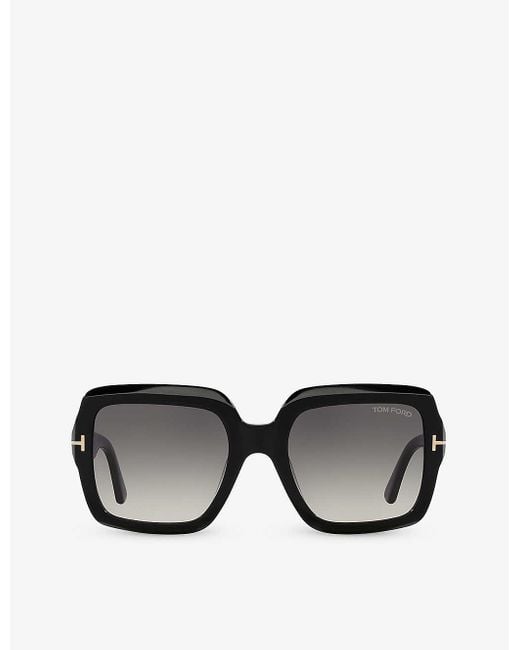 Tom Ford Black Tr001783 Kaya Square-frame Acetate Sunglasses