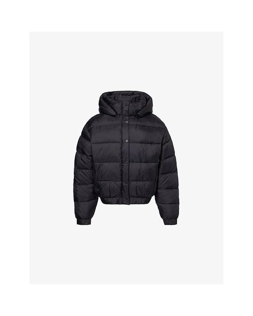 Alo Yoga Black Aspen Love Puffer Nylon Jacket
