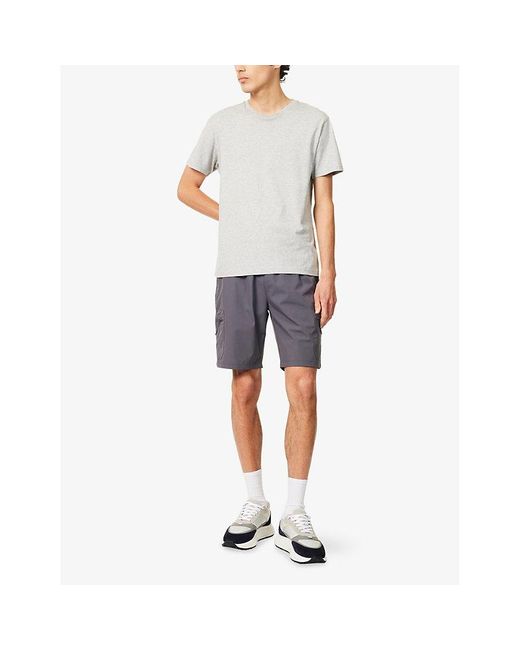 Arne Gray Brand-Patch Slim-Leg Slim-Fit Stretch-Denim Jeans for men