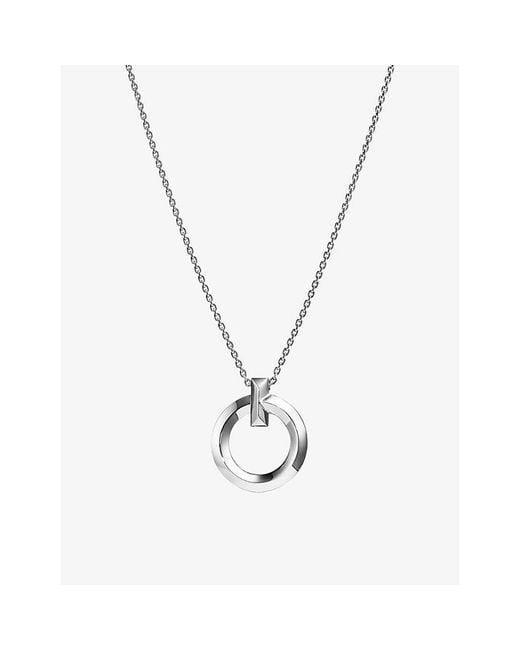 Tiffany & Co Metallic Tiffany T T1 Circle 18Ct- Pendant Necklace