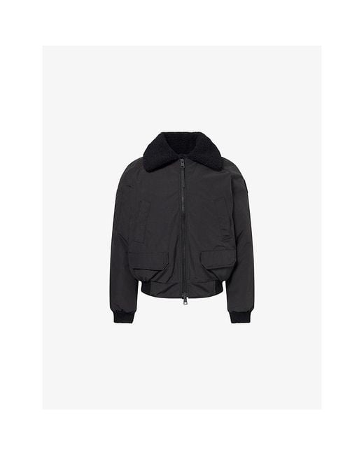 Canada Goose Black Chilliwack Aviator Padded Woven-Down Jacket for men