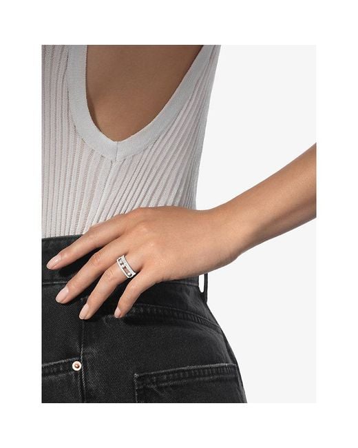 Messika White Move Romane Pave 18Ct And 0.68Ct Diamond Ring