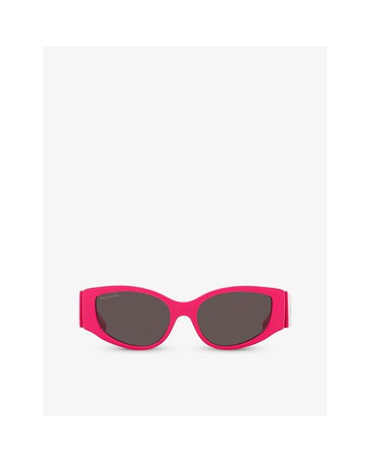 Balenciaga Pink Bb0258s Cat-eye Acetate Sunglasses