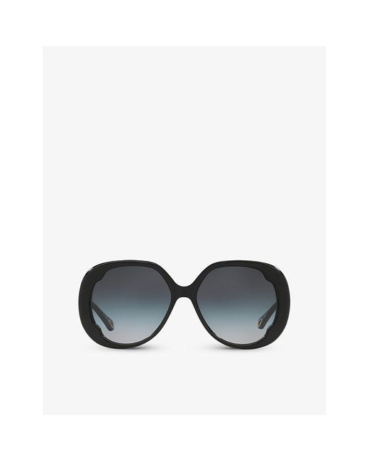 Chloé Black Ch0195s Square-frame Acetate Sunglasses