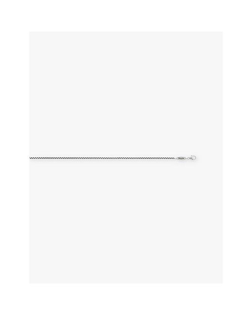 Thomas Sabo White Venezia Blackened Sterling- Chain Necklace