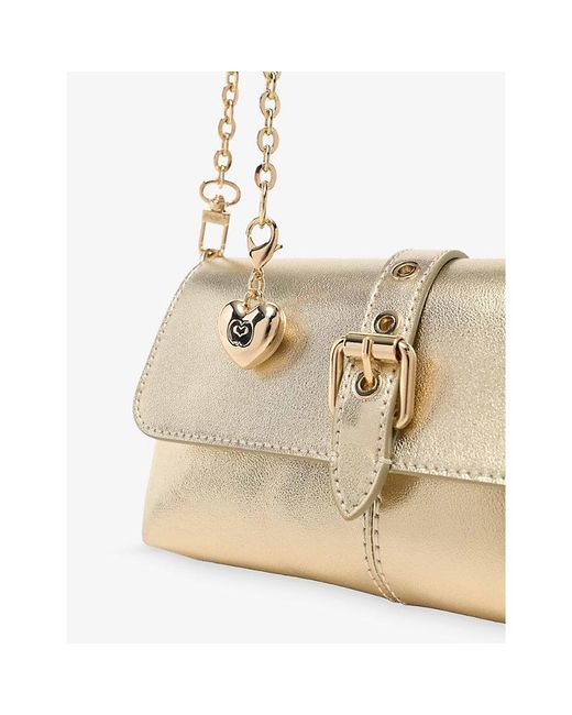 Maje White Miss M Walk Leather Shoulder Bag
