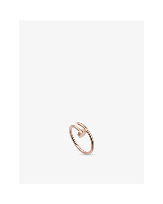 Cartier Metallic Juste Un Clou Small 18Ct Rose- Ring