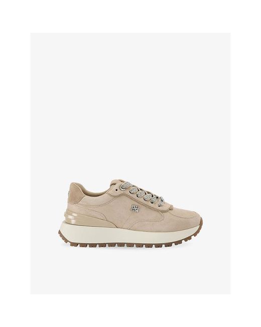 KG by Kurt Geiger Natural Louisa 2 Faux-Leather Trainers