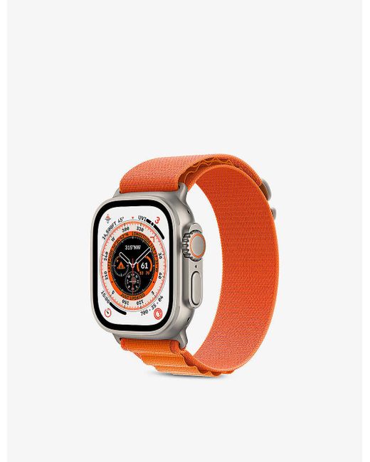 Apple Watch Ultra 49mm With Alpine Loop Strap in Orange | Lyst Canada