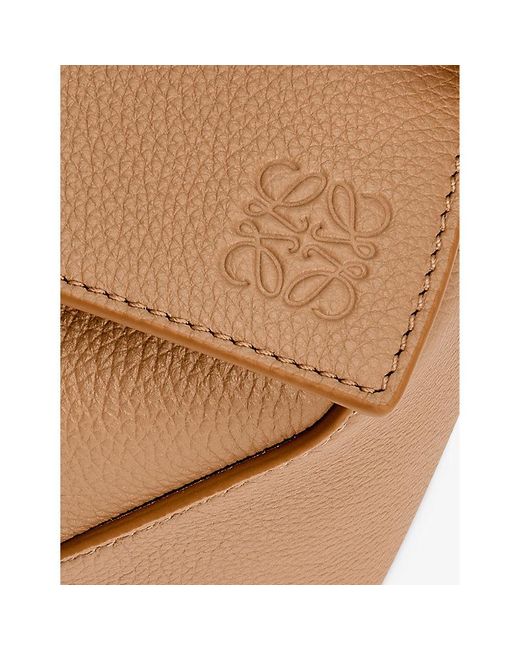 Loewe Puzzle Small Leather Shoulder Bag in Brown Lyst