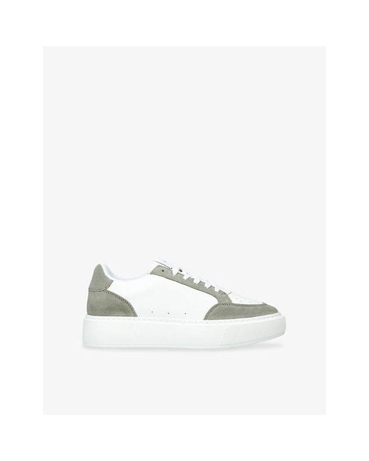 Arne White Court 2.0 Leather And Suede Low-Top Trainers for men