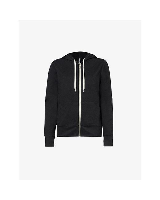 vuori Black Halo Zip-Up Stretch Polyester Hoody