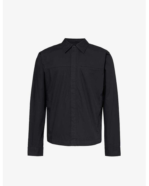 Entire studios Blue Long-sleeved Chest-pocket Cotton Shirt X for men