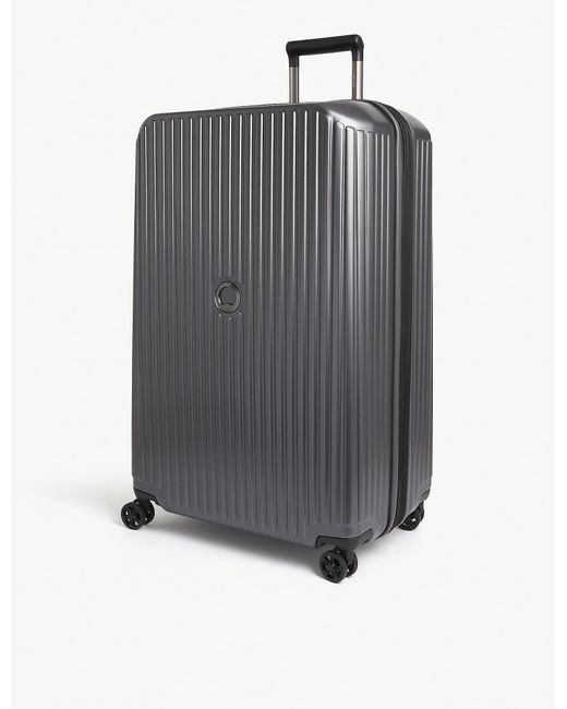Delsey Gray Securitime Zip Four-wheel Expandable Suitcase 77cm
