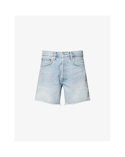 Citizens of Humanity Blue Marlow Long Denim Shorts