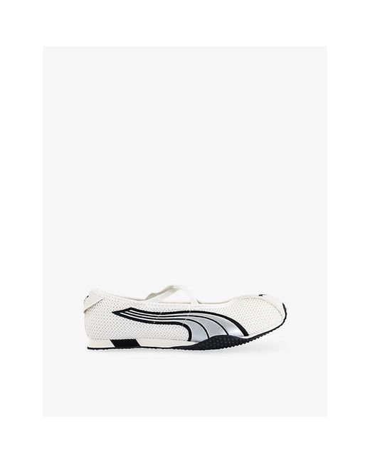 PUMA White H-Street Mesh Ballet Flats