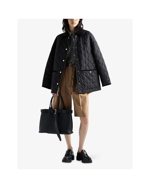 Prada Black Re-Nylon Quilted Recycled-Nylon Jacket