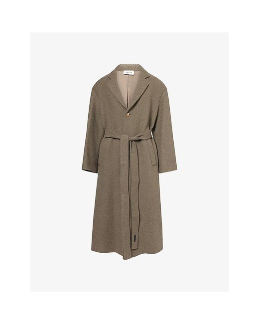 Fear Of God Natural Single-Breasted Relaxed-Fit Wool Coat for men