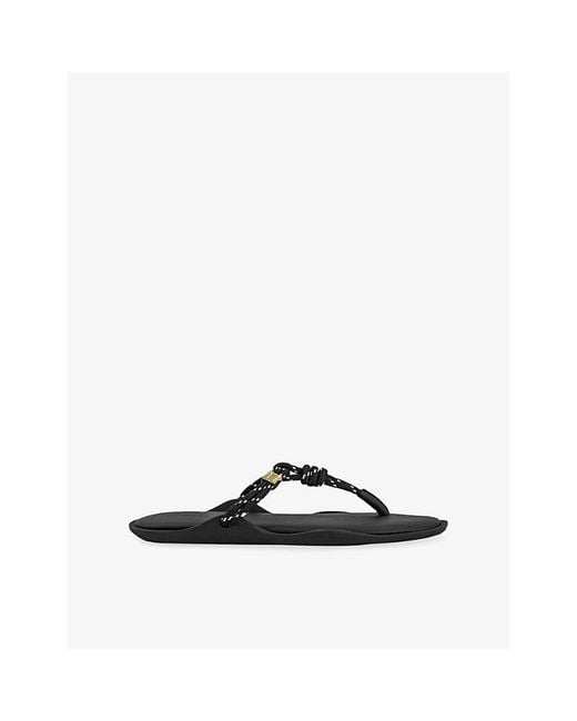 FLOWZE Black Flo Slide Woven Sandals