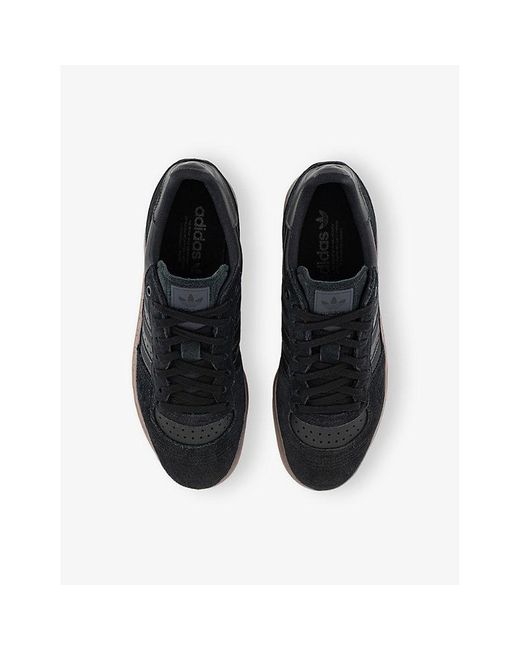 Adidas Black Handball Leather And Suede Trainers for men