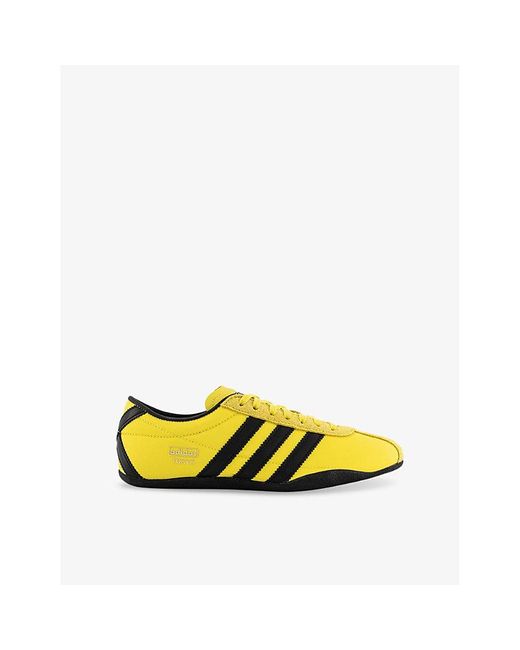 Adidas Yellow Tokyo Suede And Textile Low-Top Trainers