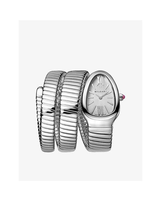 BVLGARI Metallic Serpenti Tubogas Stainless-Steel Quartz Watch