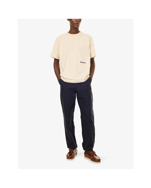 Barbour Natural Ursula Oversized Cotton T-Shirt for men