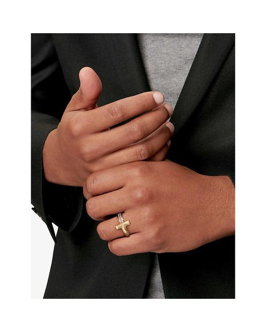 Tiffany & Co Metallic Tiffany T T1 Wide 18Ct- And 0.21Ct Diamond Ring for men