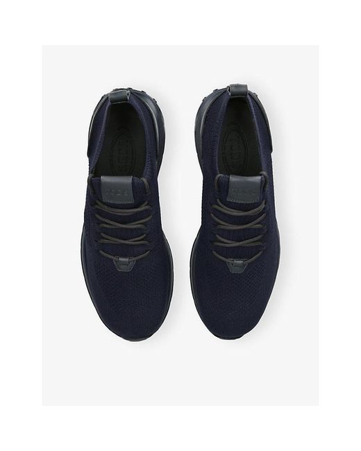 Tod's Blue Run 63K Calzino Knitted And Leather Trainers for men
