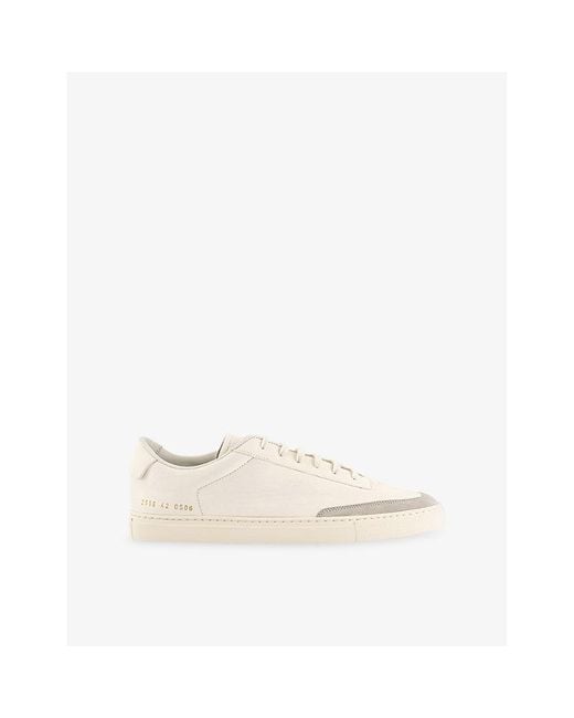 Common Projects Natural Court Classic Leather Trainers for men