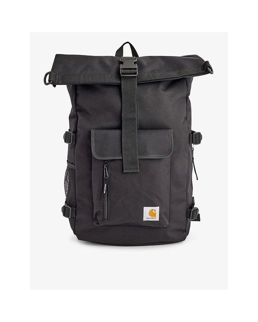 Carhartt Black Philis Water-repellent Recycled-polyester Backpack for men