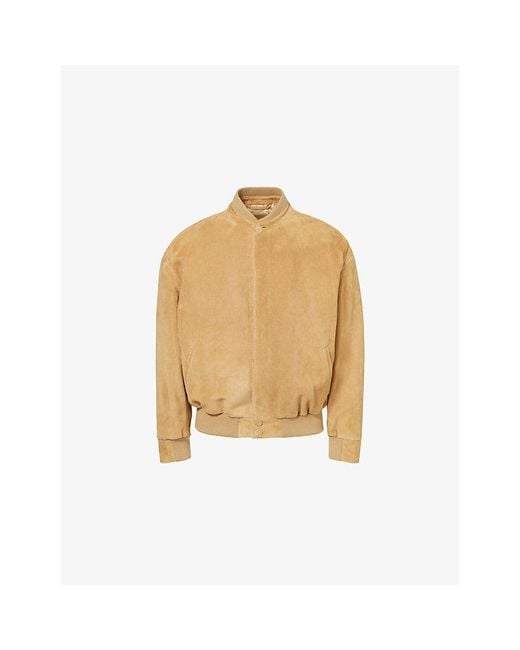The Row Natural Naran Suede Bomber Jacket for men