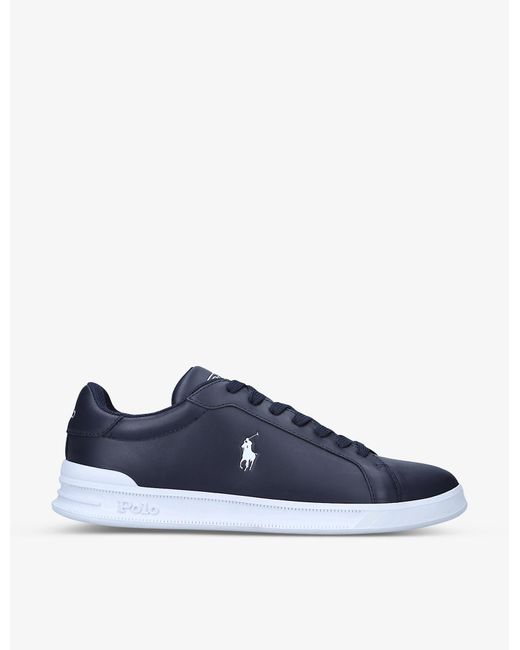 Polo Ralph Lauren Heritage Court Ii Leather Low-top Trainers in Blue ...