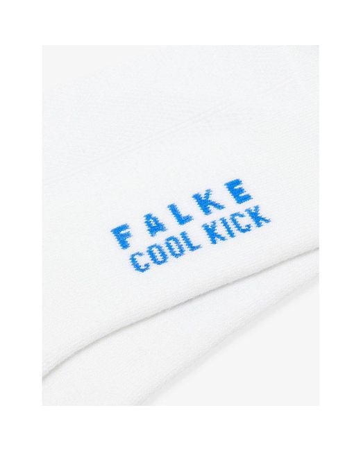 Falke White Cool Kick Woven Knitted Socks for men