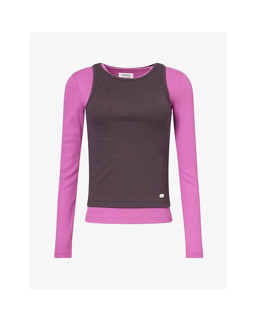 Damson Madder Purple Manon Layered 2