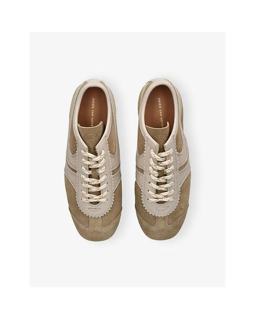 Dries Van Noten Natural Dustin Leather Trainers