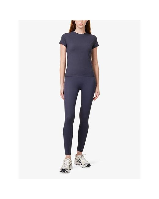 ADANOLA Blue Ultimate Wrap Over Leggings Regular
