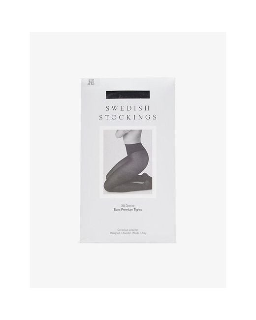 Swedish Stockings White Svea Premium 30 Denier Tights
