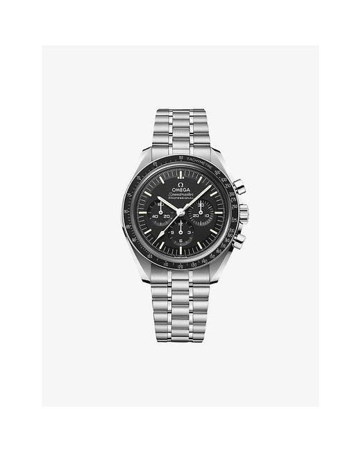 Omega Gray Speedmaster Moonwatch Professional Steel Manual Chronograph Watch 42Mm for men