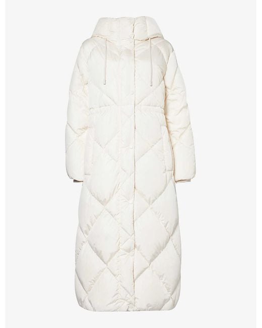 Weekend by Maxmara White Mirano Hooded Woven-down Jacket