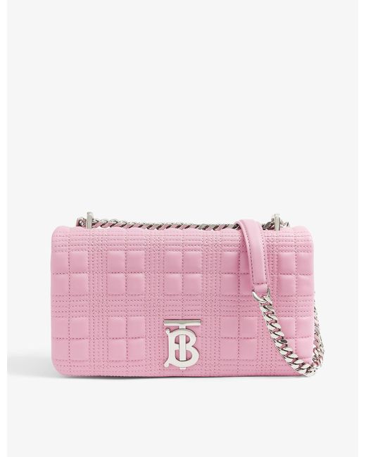 Burberry Lola Small Leather Cross-body Bag in Primrose Pink (Pink ...