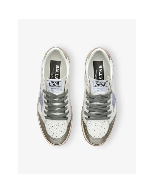 Golden Goose Deluxe Brand White Ball Star Leather Low-Top Trainers