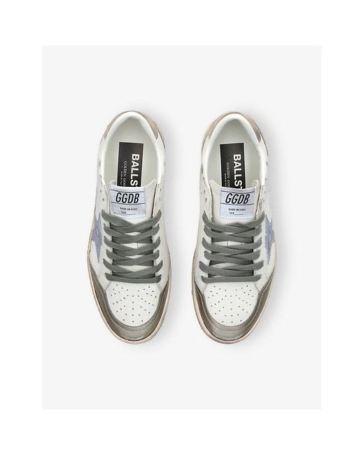 Golden Goose Deluxe Brand White Ball Star Leather Low-Top Trainers