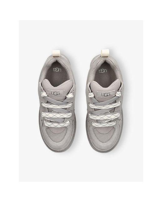 Ugg White Lo Lowmel Suede Trainers for men