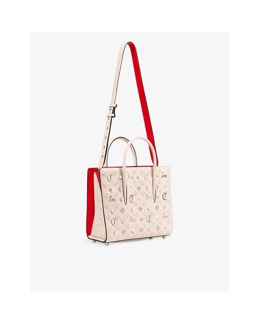 Christian Louboutin Pink Paloma Medium Leather Tote Bag