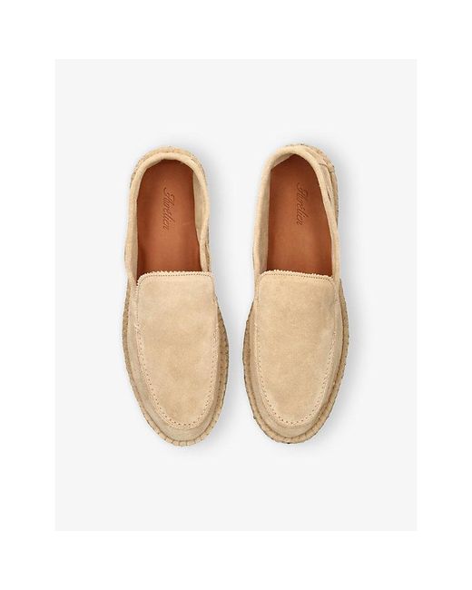 Aurélien Natural Beachside Suede And Jute Loafers for men