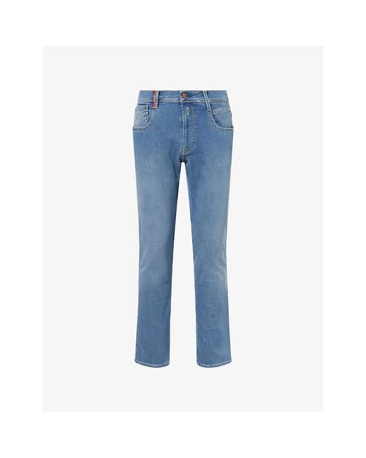 Replay Blue Anbass Slim-Fit Denim Jeans for men