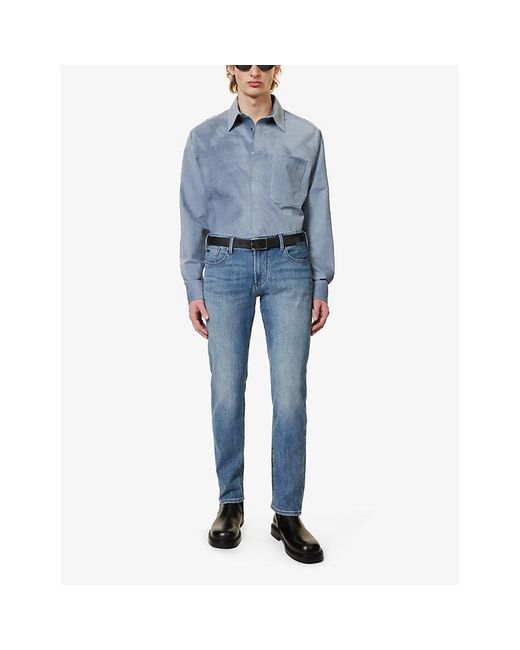 Emporio Armani Blue J12 Slim-fit Jeans for men